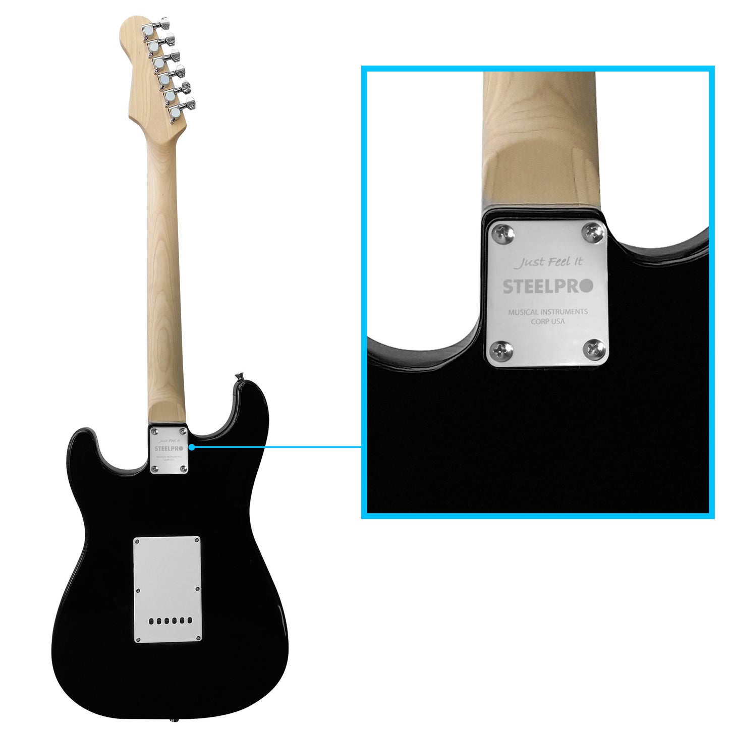 Paquete Guitarra Electrica Jethro 064-SK Series By Steelpro