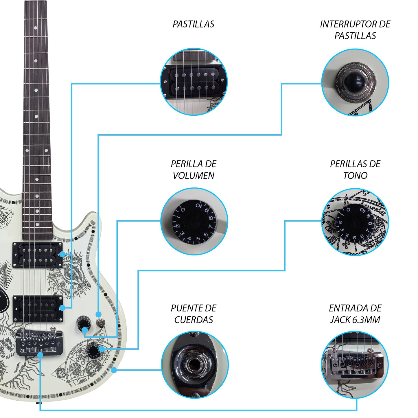 Paquete Guitarra Electrica Jethro 067-SK Series By Steelpro