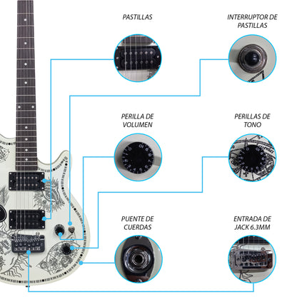 Paquete Guitarra Electrica Jethro 067-SK Series By Steelpro