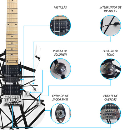 Paquete Guitarra Electrica Jethro 068-SK Series By Steelpro