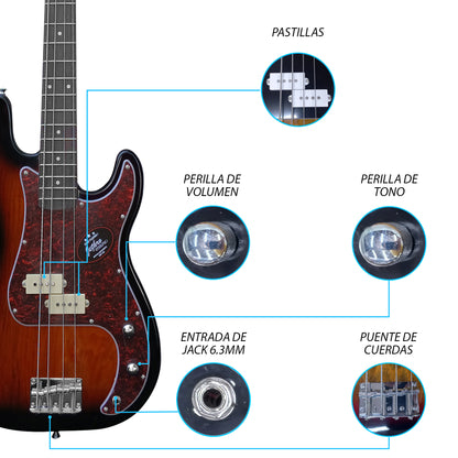 Paquete Bajo Electrico Jethro 501-SK Series By Steelpro