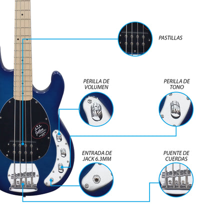 Paquete Bajo Eléctrico Jethro 511-SK Series By Steelpro