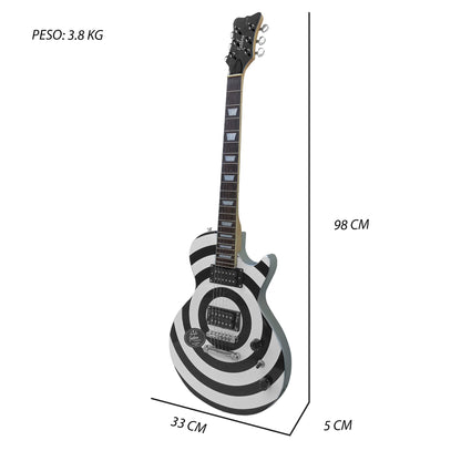 065-SK Kit Guitarra Eléctrica Circles Con Amplificador 20W y Accesorios Para Diestros Jethro By Steelpro