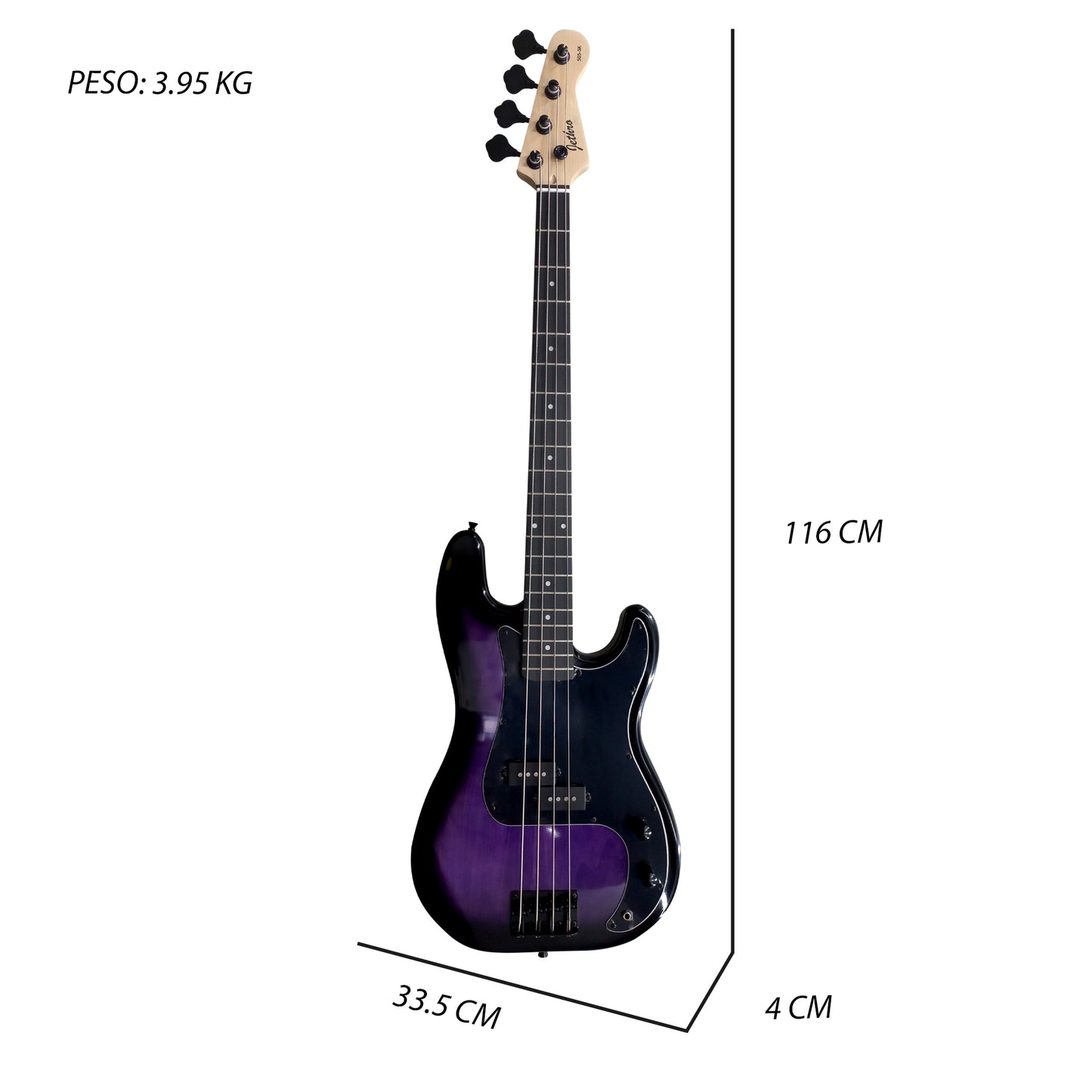 Paquete Bajo Eléctrico Jethro 505-SK Series By Steelpro