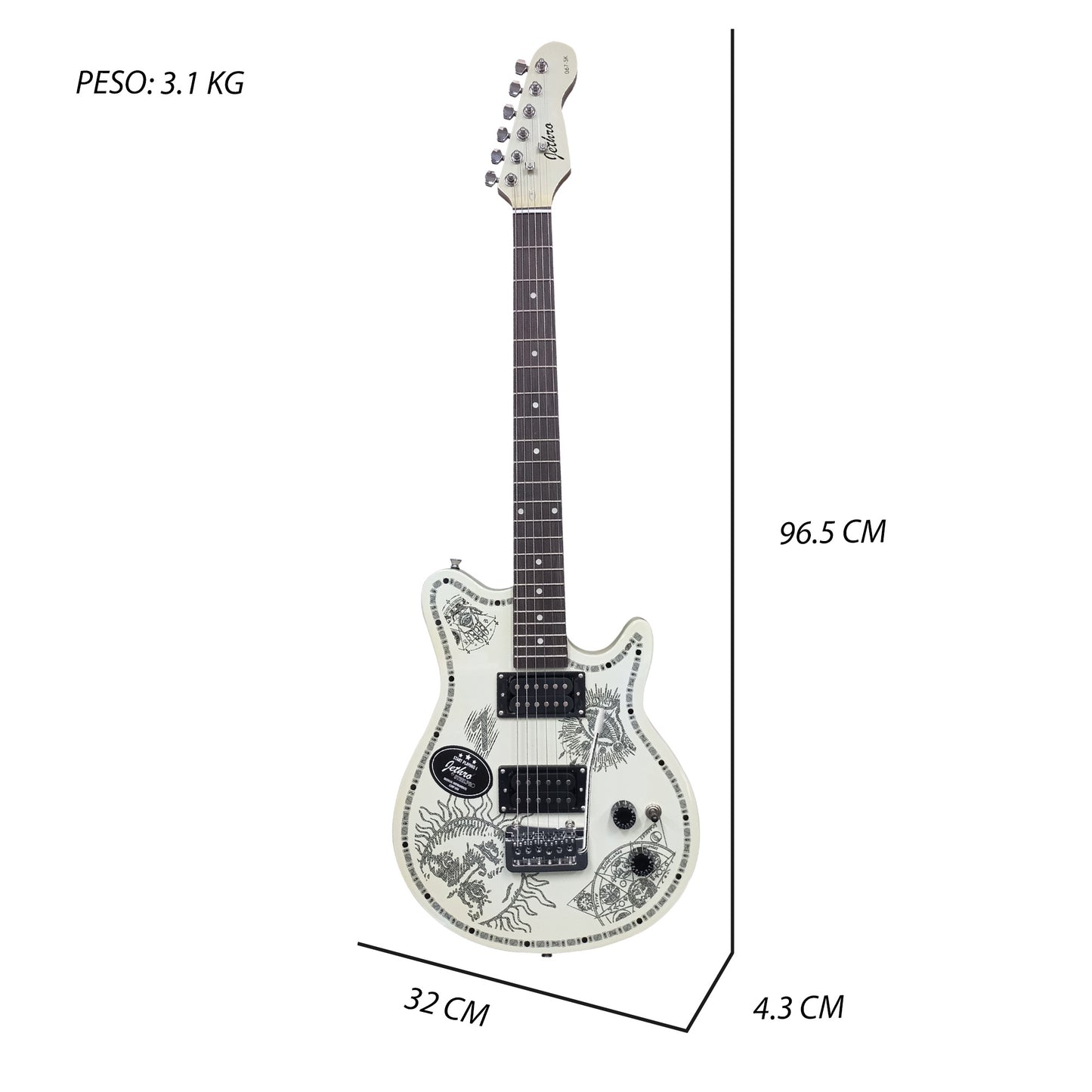 Paquete Guitarra Electrica Jethro 067-SK Series By Steelpro