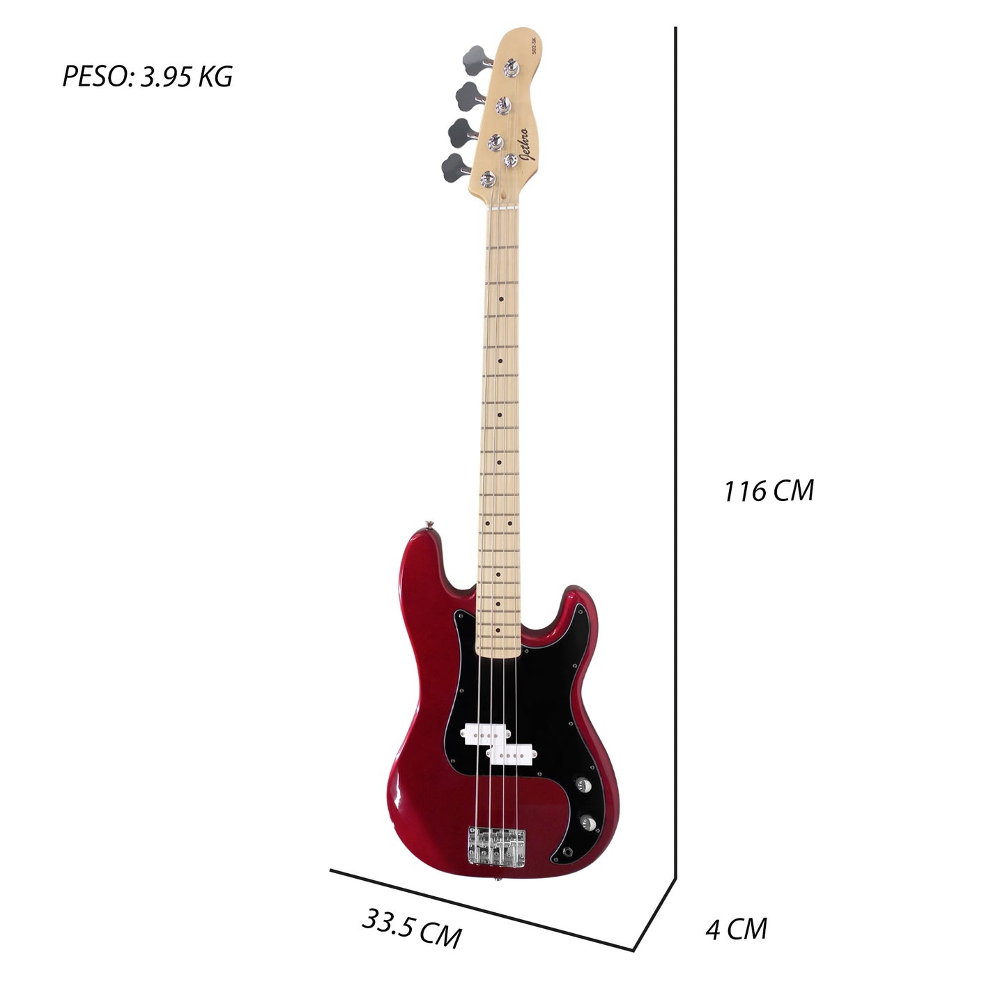 Paquete Bajo Electrico Jethro 502-SK Series By Steelpro