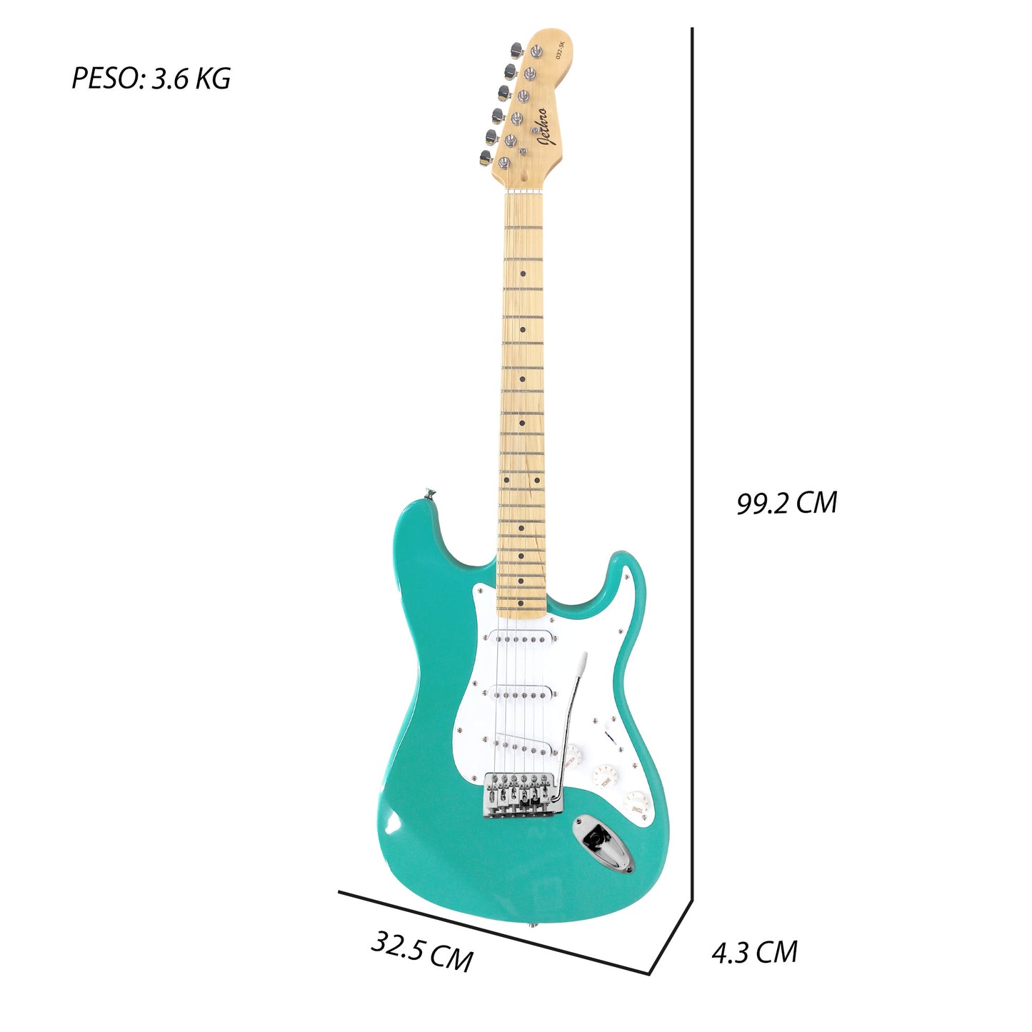Paquete Guitarra Electrica Jethro 032-SK Series By Steelpro Str
