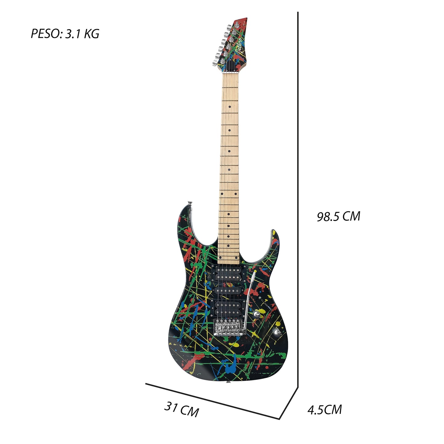 Paquete Guitarra Electrica Jethro 080-SK Series By Steelpro