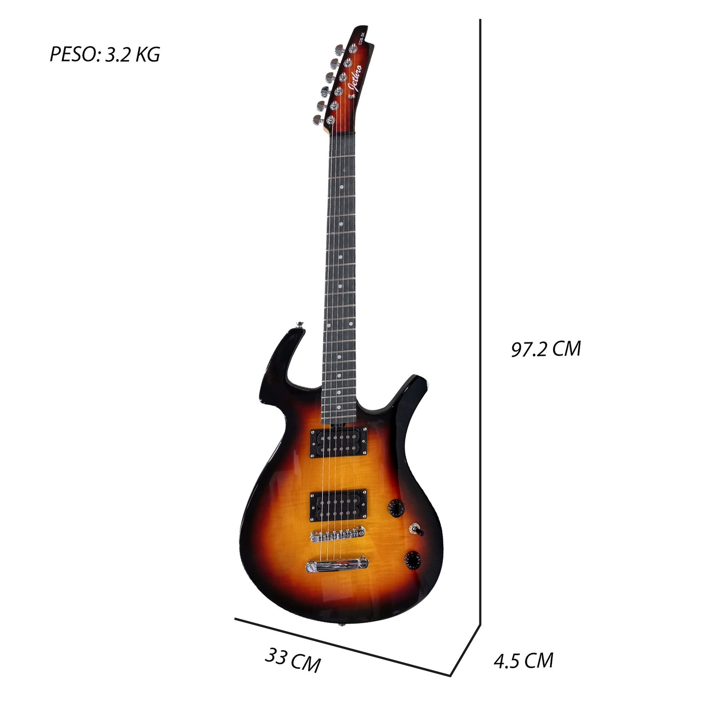 Paquete Guitarra Electrica Jethro 038-SK Series By Steelpro