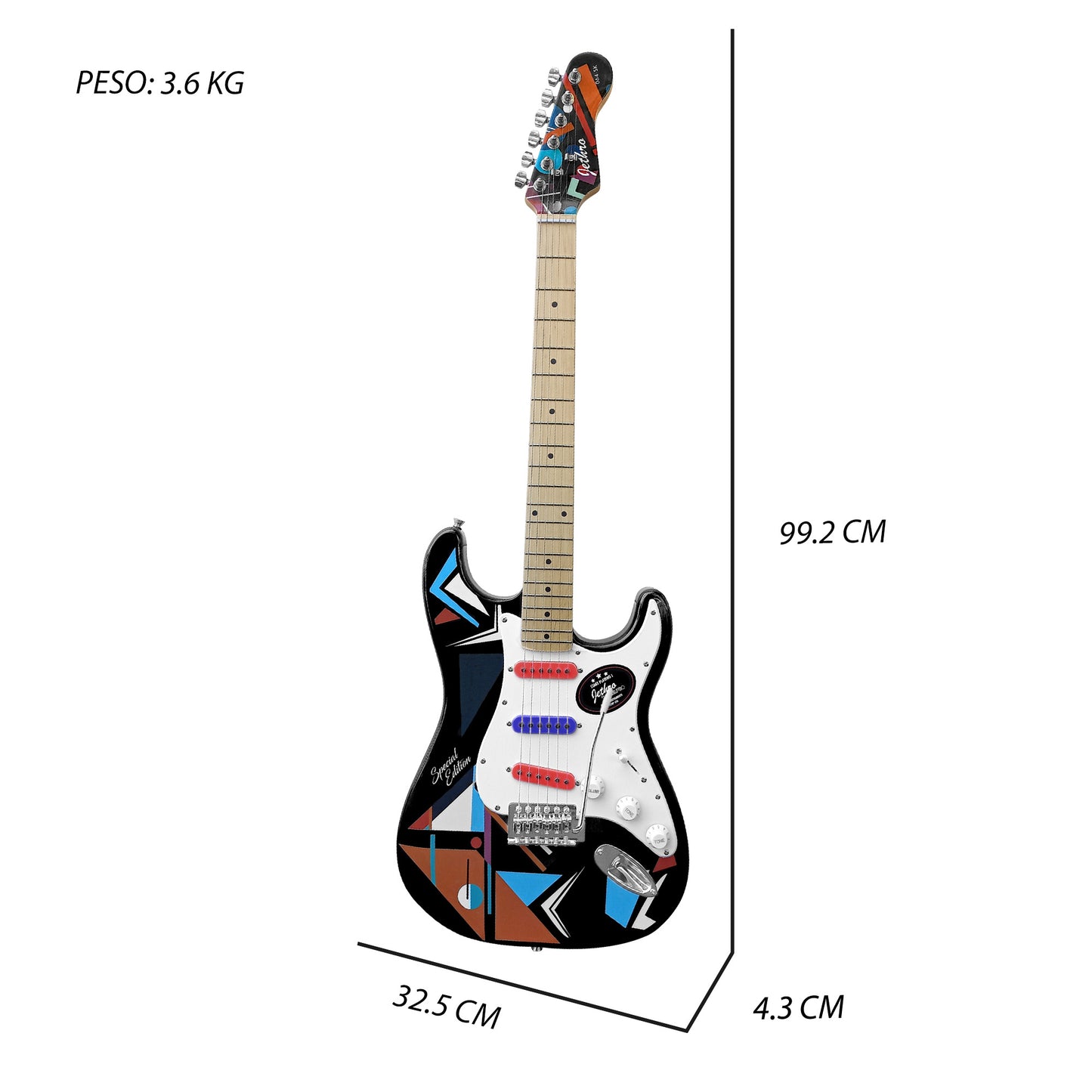 Paquete Guitarra Electrica Jethro 064-SK Series By Steelpro