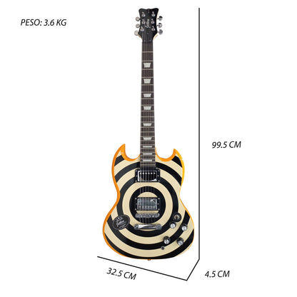 057-SK Kit Guitarra Eléctrica Circles Con Amplificador 20W y Accesorios Para Diestros Jethro By Steelpro