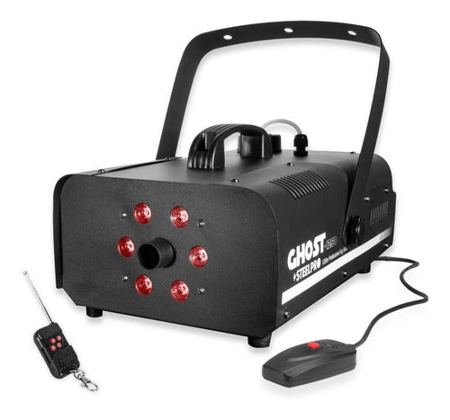 Maquina De Humo 1250w Control Alambrico/inalambrico Steelpro Color Negro