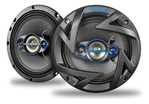 Bocinas 6.5 Pulgadas 4 Piezas /220 Watts 4 Vias By Steelpro