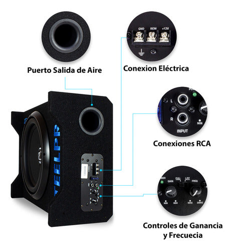 Kit Estéreo Carplay+subwoofer+ Boc.6x9+6 1/2+kit Instalacion