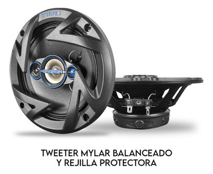 Bocinas 6.5 Pulgadas 4 Piezas /220 Watts 4 Vias By Steelpro