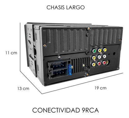 Kit Autoestereo Pantalla Carplay Bt +bocinas 6x9 Y 6.5 C/luz