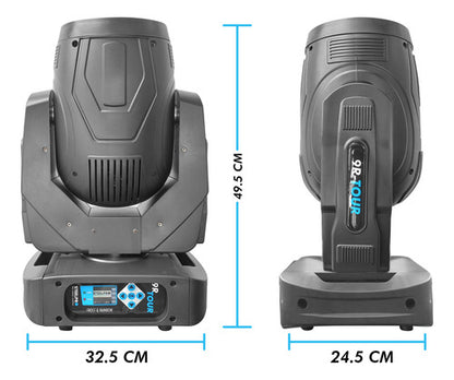 Case 2 Cabezas Moviles Beam 9r Efecto Arcoiris/agua Steelpro