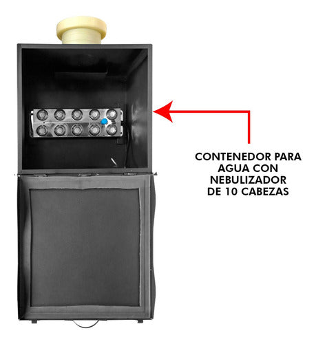 Máquina De Niebla Baja De Agua Escenarios/dj Steelpro Color Negro