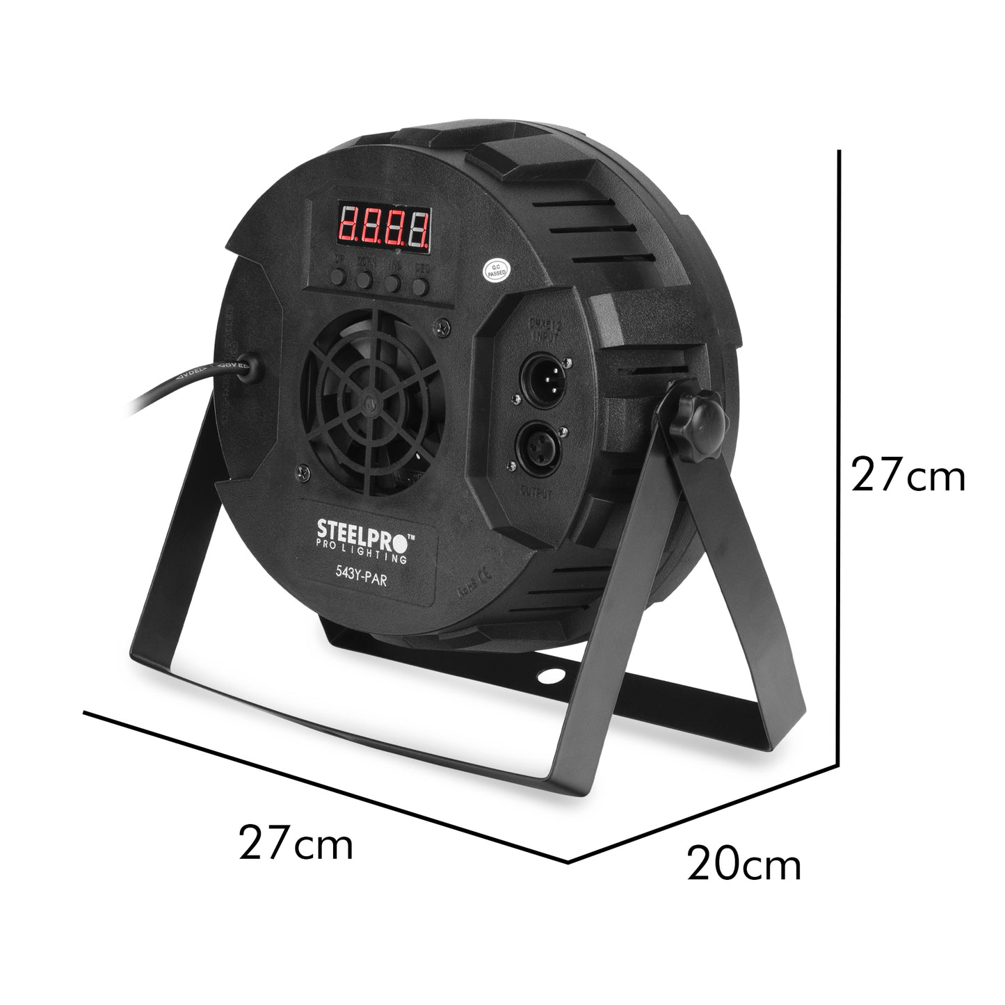 Cañón Led Par 54 Led X 3w Rgb + Ambar Full Color - Steelpro