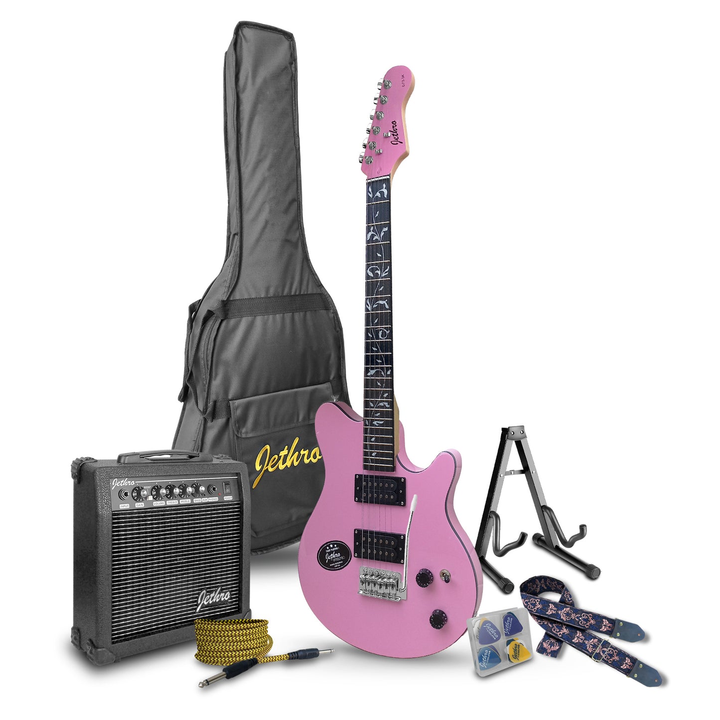 Paquete Guitarra Electrica Jethro 073-SK Series By Steelpro