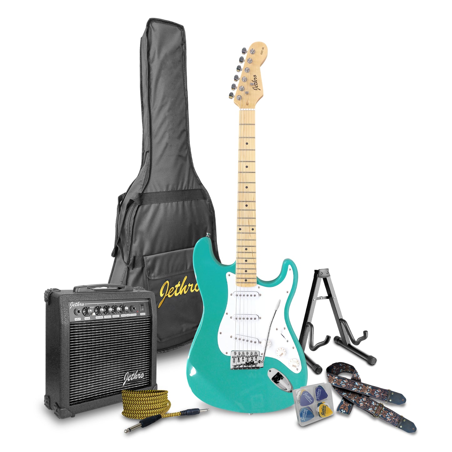 Paquete Guitarra Electrica Jethro 032-SK Series By Steelpro Str