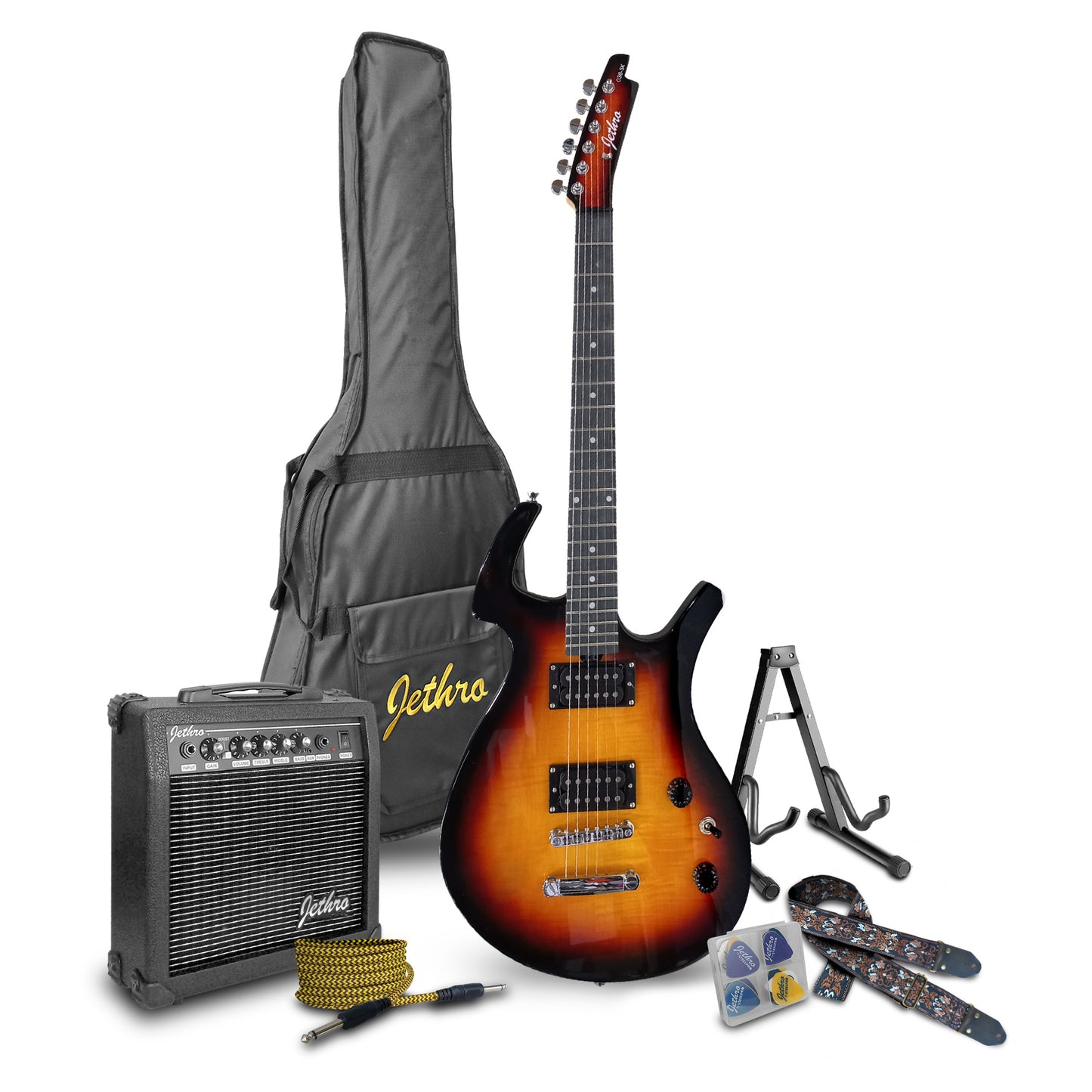 Paquete Guitarra Electrica Jethro 038-SK Series By Steelpro
