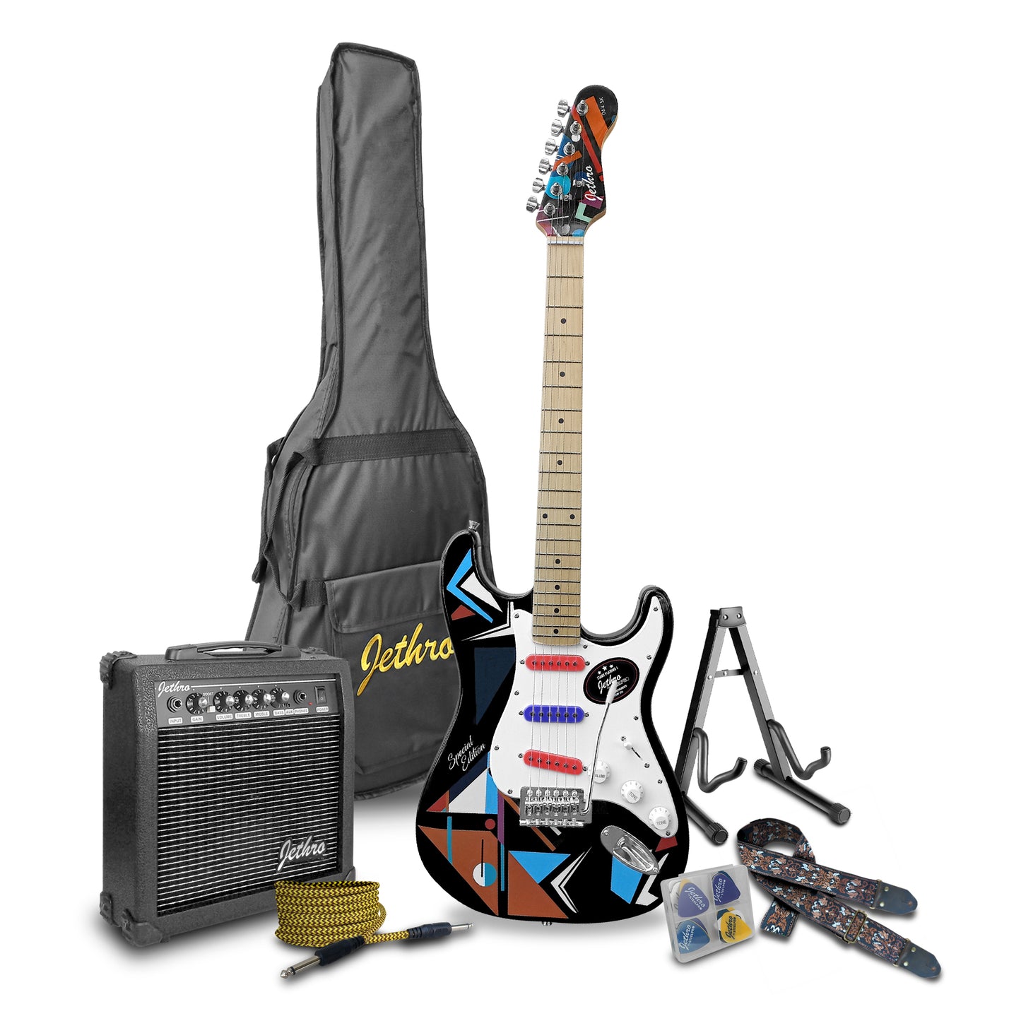 Paquete Guitarra Electrica Jethro 064-SK Series By Steelpro