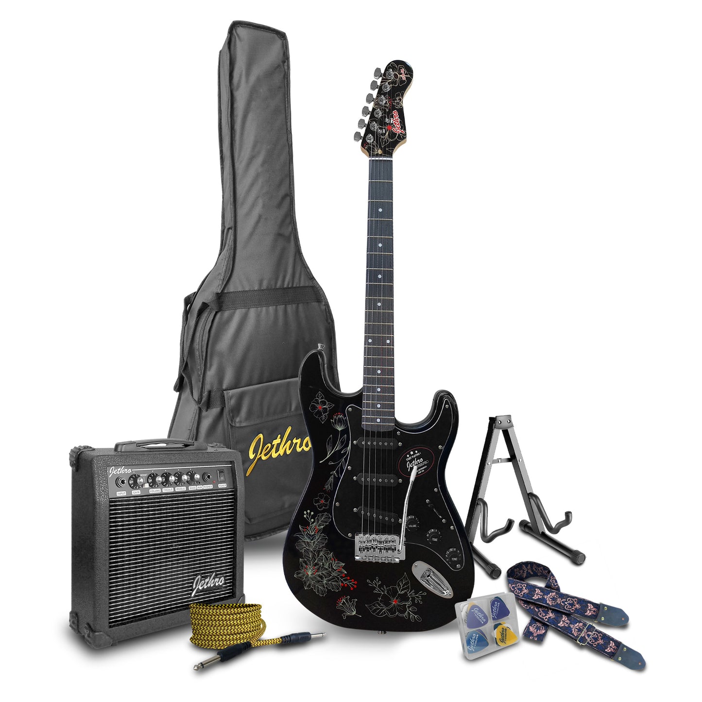 Paquete Guitarra Electrica Jethro 078-SK Series By Steelpro