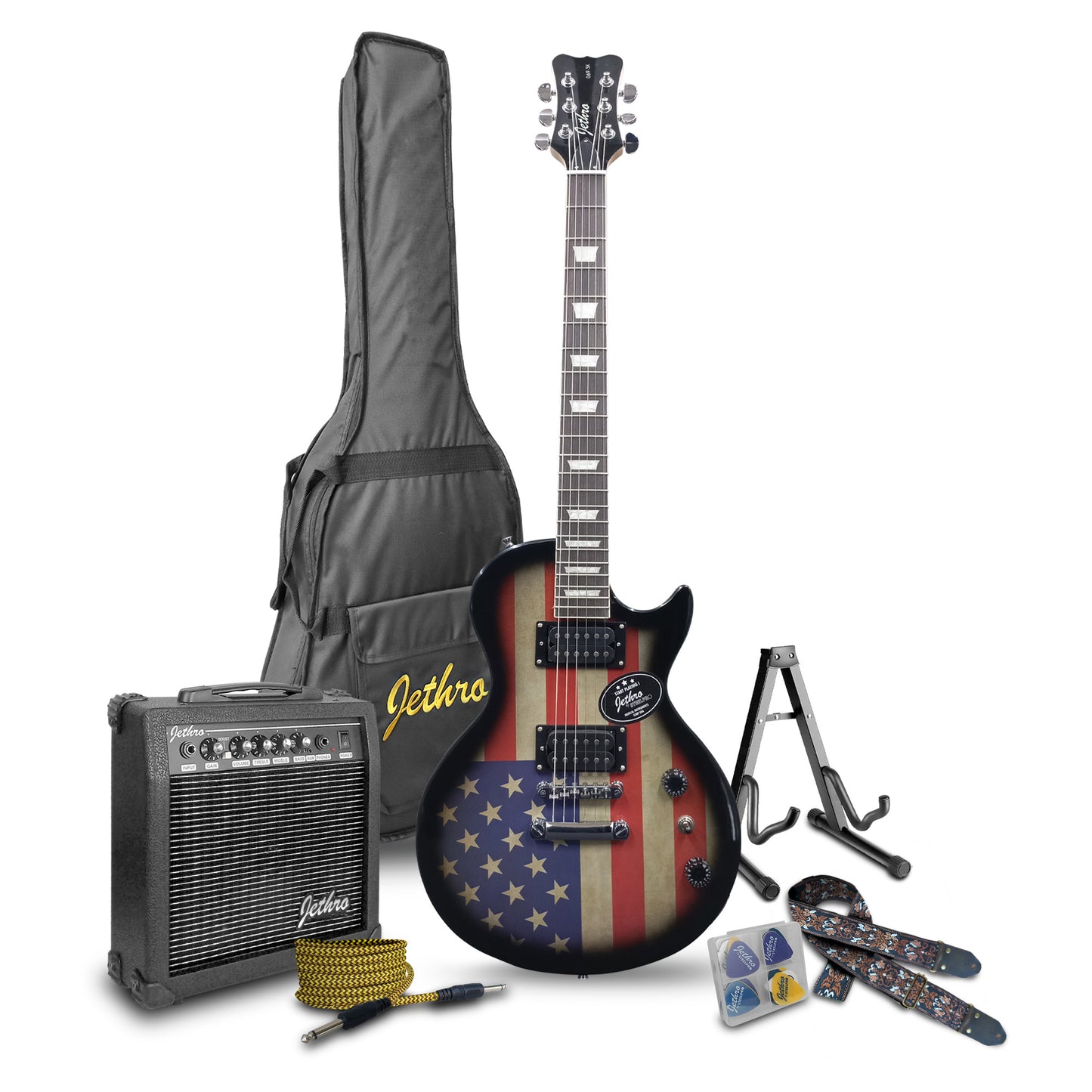 Paquete Guitarra Electrica Jethro 069-SK Series By Steelpro