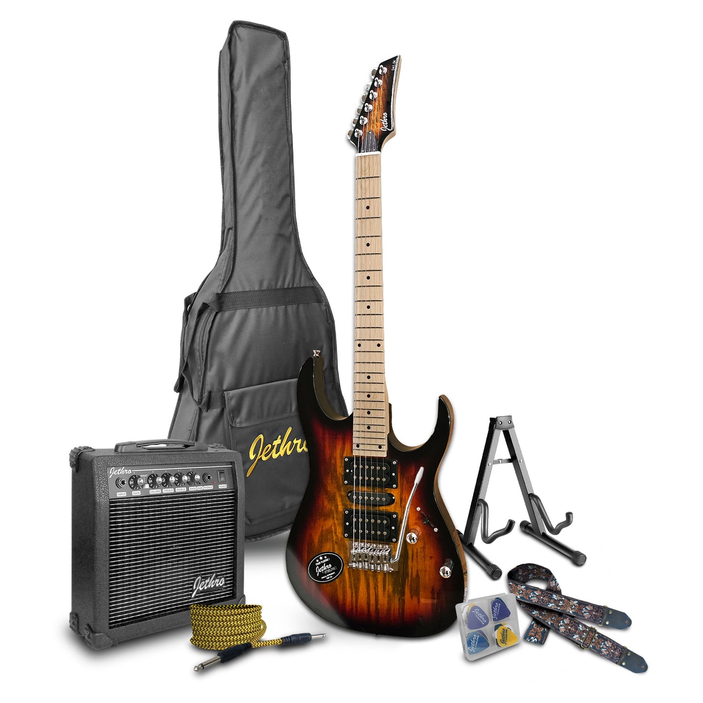 Paquete Guitarra Electrica Jethro 041-SK Series By Steelpro