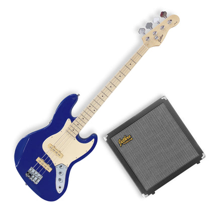 506-SK Kit Bajo Eléctrico Lake Placid Blue Con Amplificador 50W y Accesorios Para Diestros Jethro By Steelpro
