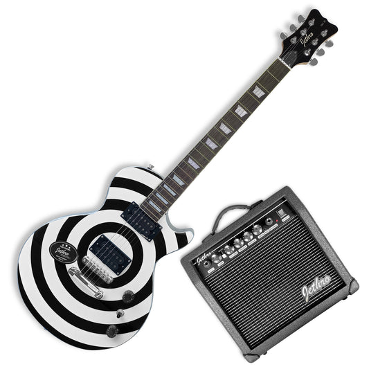 065-SK Kit Guitarra Eléctrica Circles Con Amplificador 20W y Accesorios Para Diestros Jethro By Steelpro