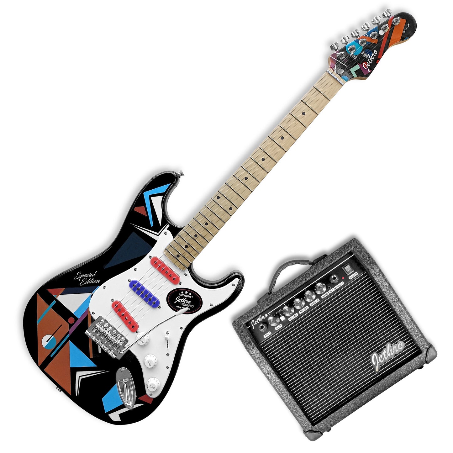 Paquete Guitarra Electrica Jethro 064-SK Series By Steelpro