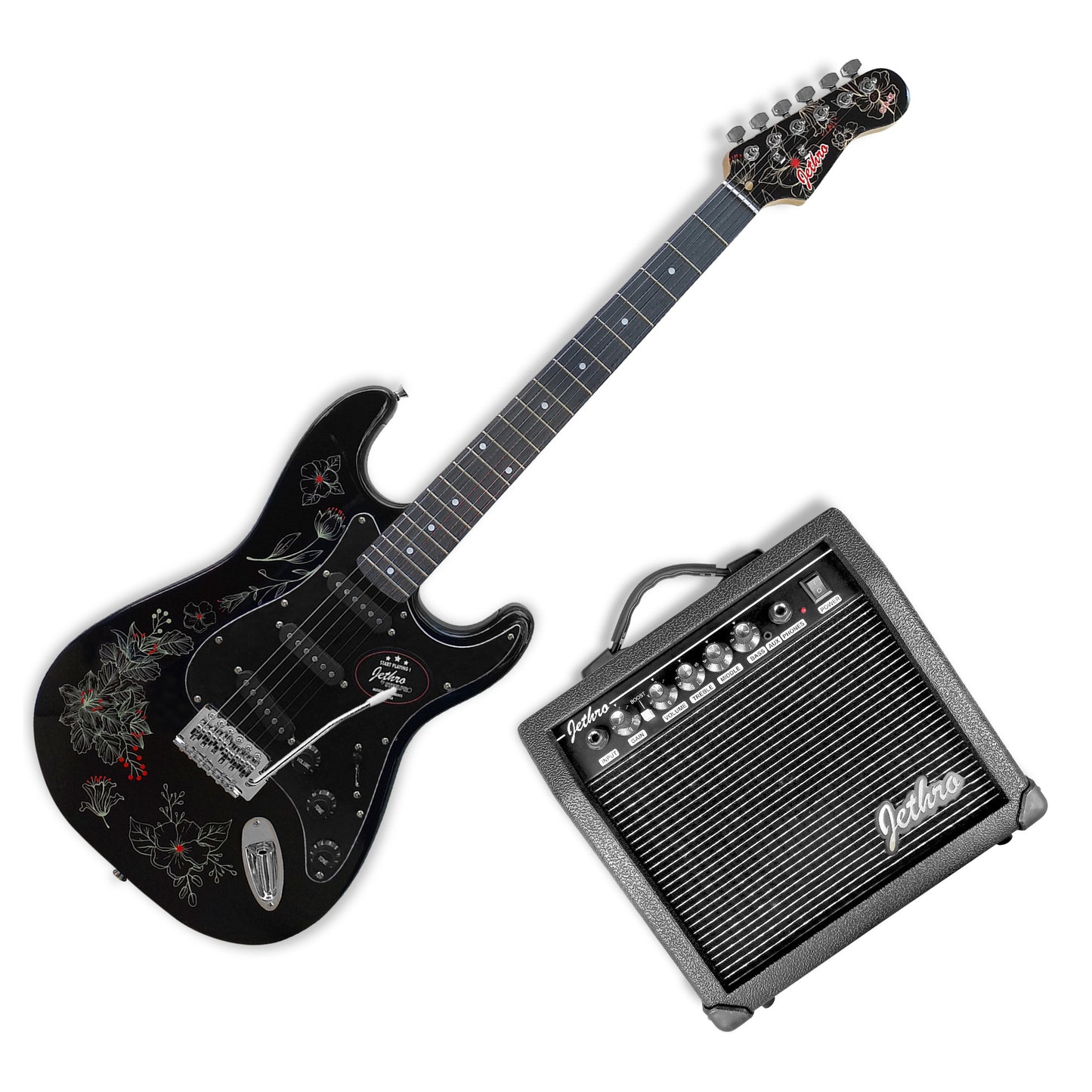Paquete Guitarra Electrica Jethro 078-SK Series By Steelpro