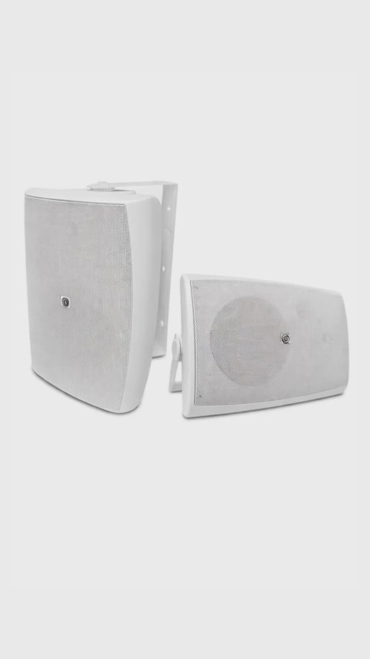 Par de Bocinas de Pared Steelpro W80.100 8” 100W RMS con Tweeter Domo de Seda Hi-Fi