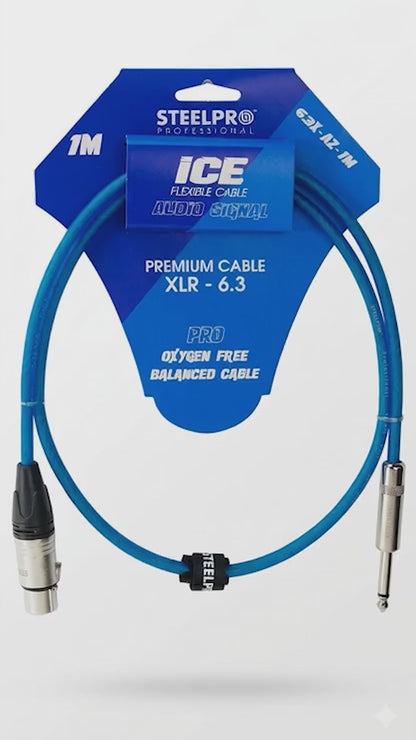 Cable Para Microfono Profesional 6m Hembra-plug 6.3 Steelpro