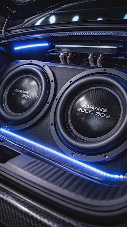 MAFIAN'S Subwoofer Profesional 12 Pulgadas 4200W MAX 1800W RMS Doble Bobina 4+4 Ohm Car Audio SPL SQ Open Show The Rude Boy By Steelpro