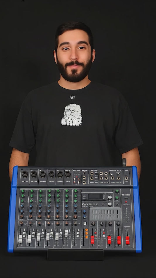 Mezcladora Profesional 8 Canales Bluetooth Eqz Steelpro