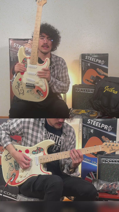 Paquete Guitarra Electrica Jethro 077-SK Series By Steelpro
