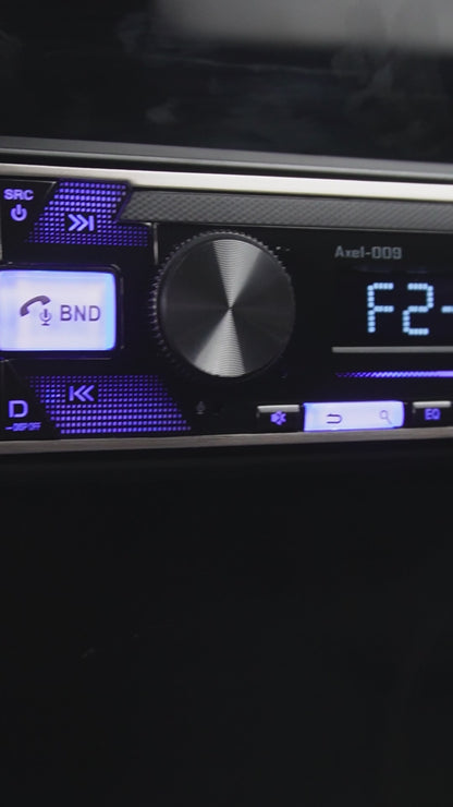 Autoestéreo 1 Din para auto Steelpro AXEL-009 DESMONTABLE con USB y bluetooth Auxiliar de 3.5" Llamada por Voz /MP3/WMA