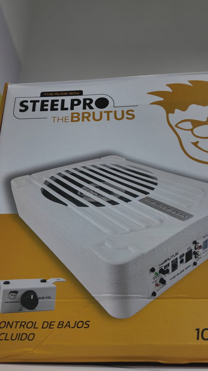 THE BRUTUS Subwoofer Amplificado 10'' 400w Rms Blanco The Rude Boy by Steelpro