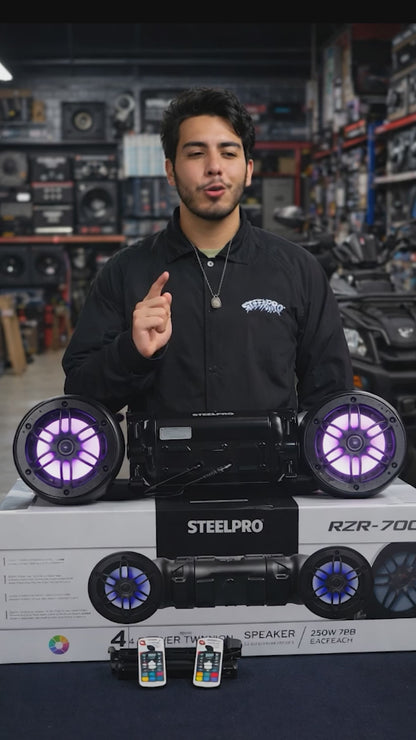 RZR-700 Bocina Marina Amplificada Razor Bluetooth Steelpro