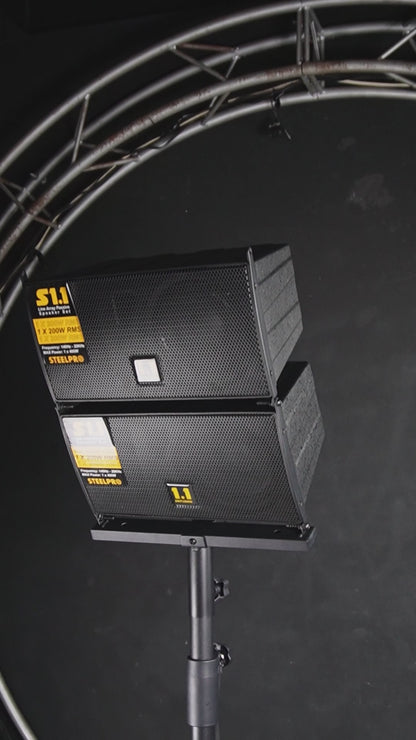 Sistema Profesional De Audio Lineal S18 Steelpro RMS 400W + 1 x 200W / MAX 800W + 1 x 400W