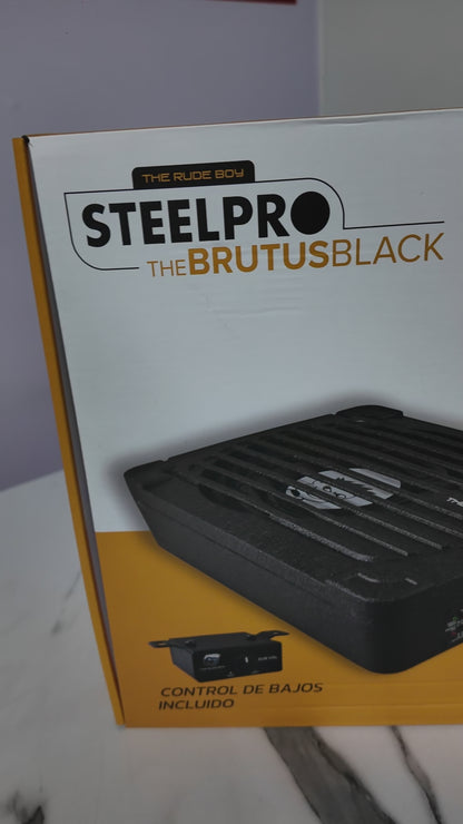 THE BRUTUS BLACK Subwoofer Amplificado 10'' 400w Rms Negro The Rude Boy by Steelpro