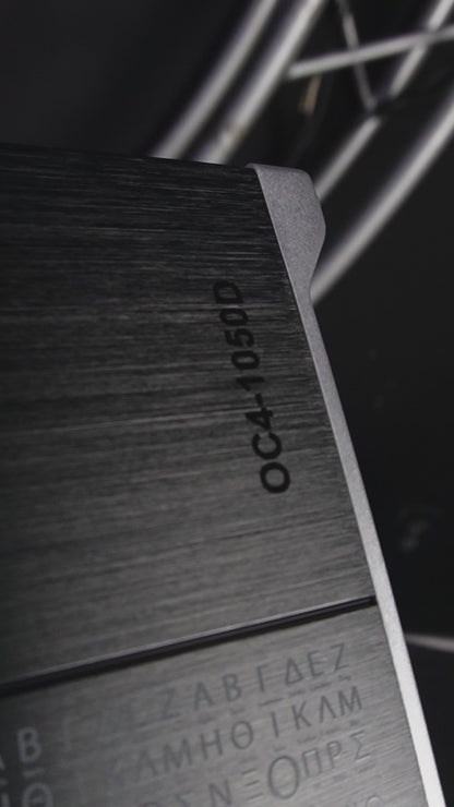 Amplificador OC4-1050D 4 Canales Omicron by Steelpro para Bocinas/Medios Rangos , Full Range 4/2 Ohms Estable, Alto Rendimiento Open Show, Crossover HPF/LPF/ FULL, Modo Bridge para bajos / Bass Boost 6dB