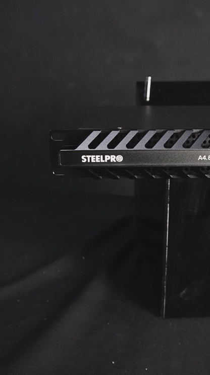 Amplificador Steelpro A4.600d De 4 Canales Y 600wx4 Clase D Negro