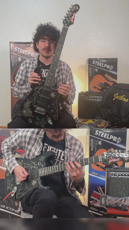 Paquete Guitarra Electrica Jethro 078-SK Series By Steelpro