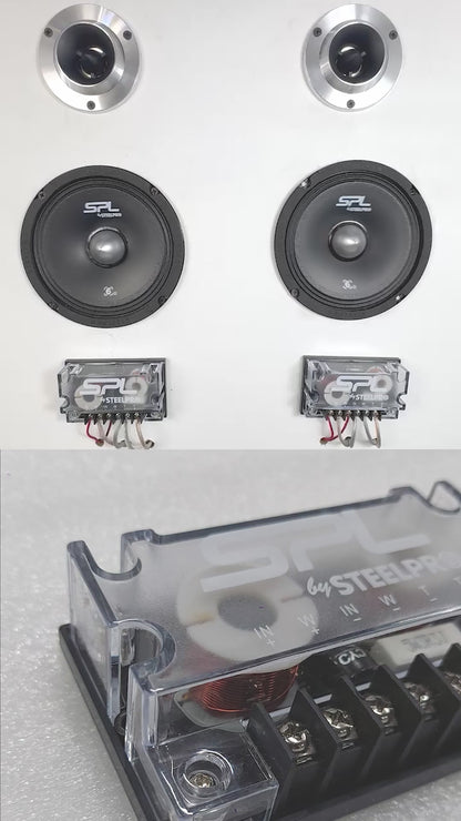 Set De Medios 6.5puLG Steelpro Pro-comp-6 Proshow 300w