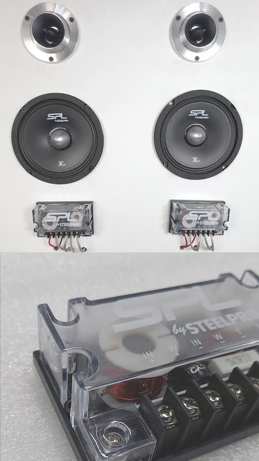 Set De Medios 6.5puLG Steelpro Pro-comp-6 Proshow 300w