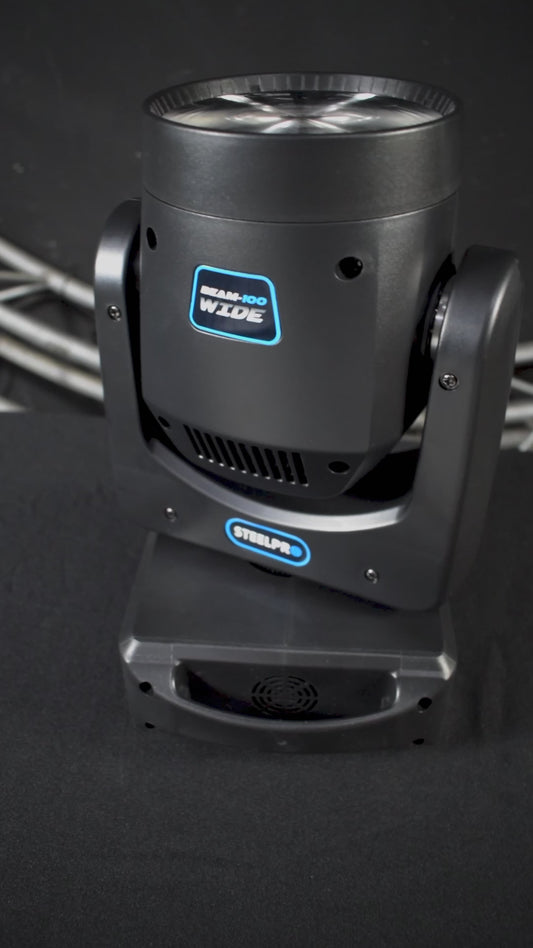 Par Cabezas Movil Led Beam 100w Con Maleta By Steelpro